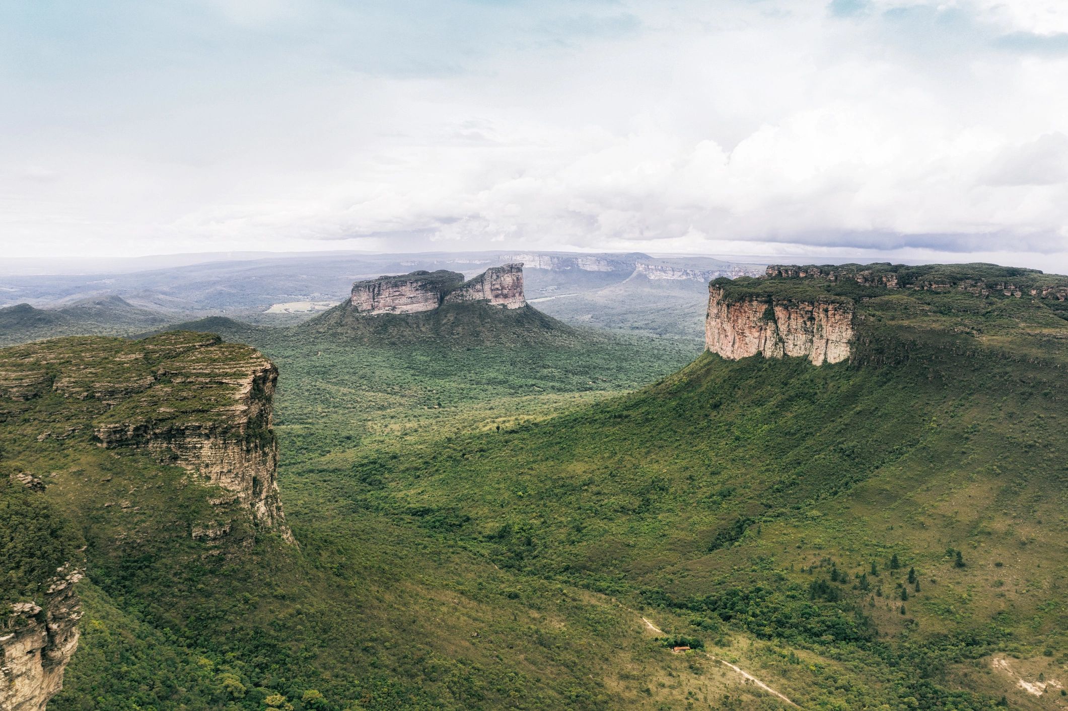 Scenic highland landscape for tourism marketing