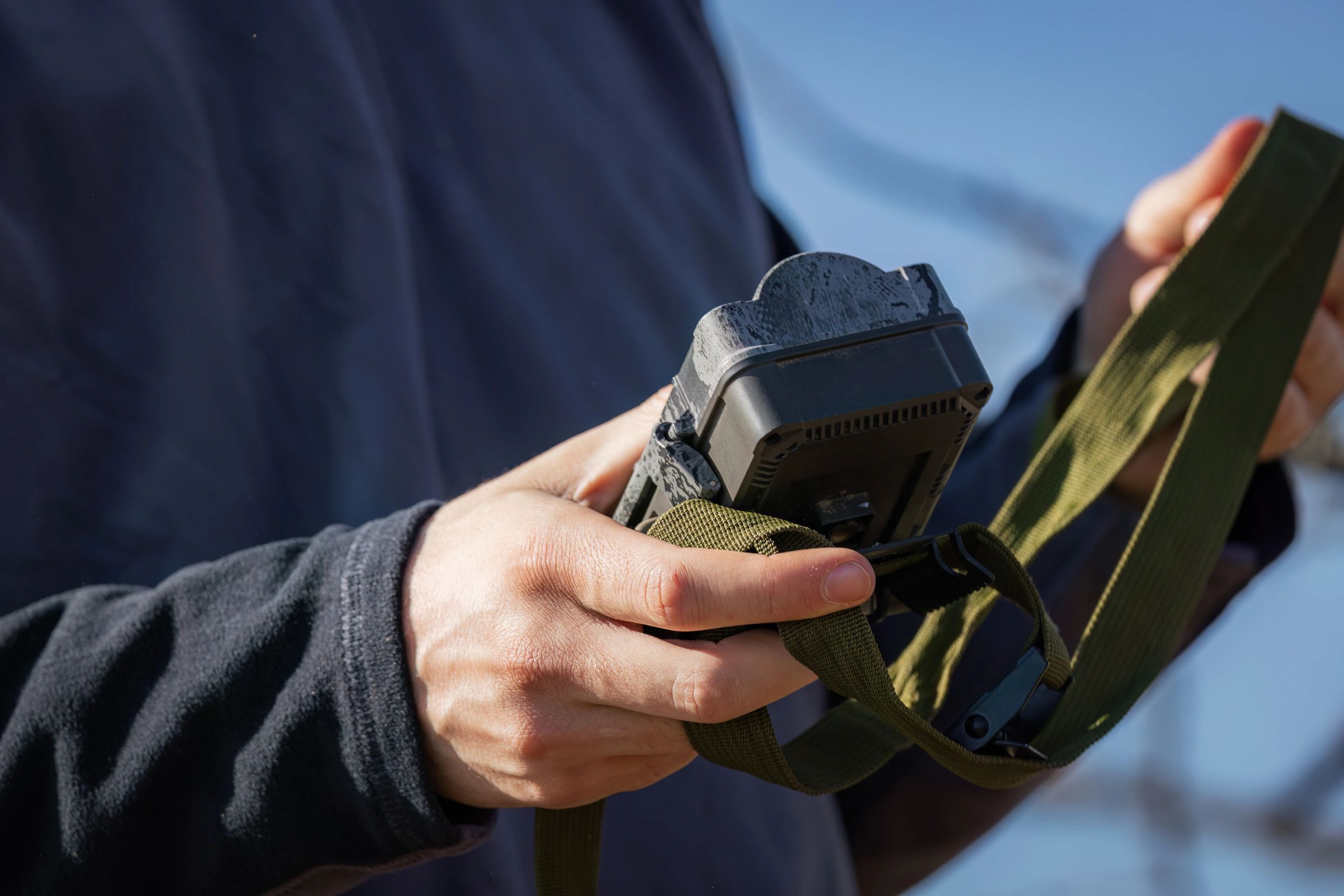 Outdoor gear and field photography detail